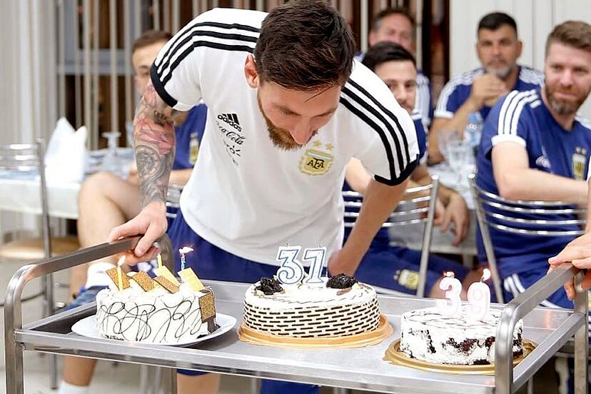 Messi cumple 37 años en la concentración de la Selección argentina.