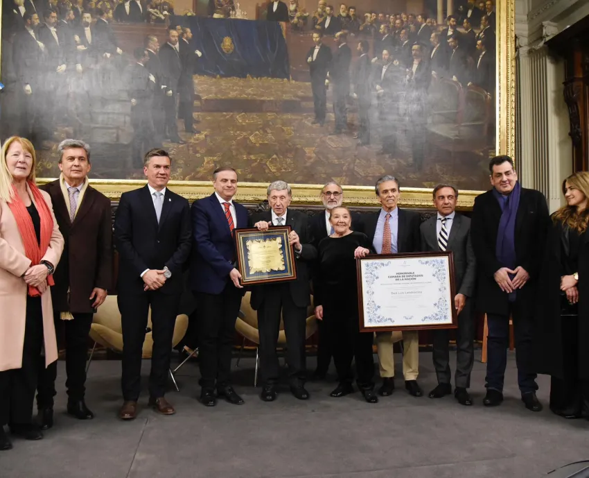 Luis Landriscina fue homenajeado en el Congreso de la Nación: «Es una caricia al alma»