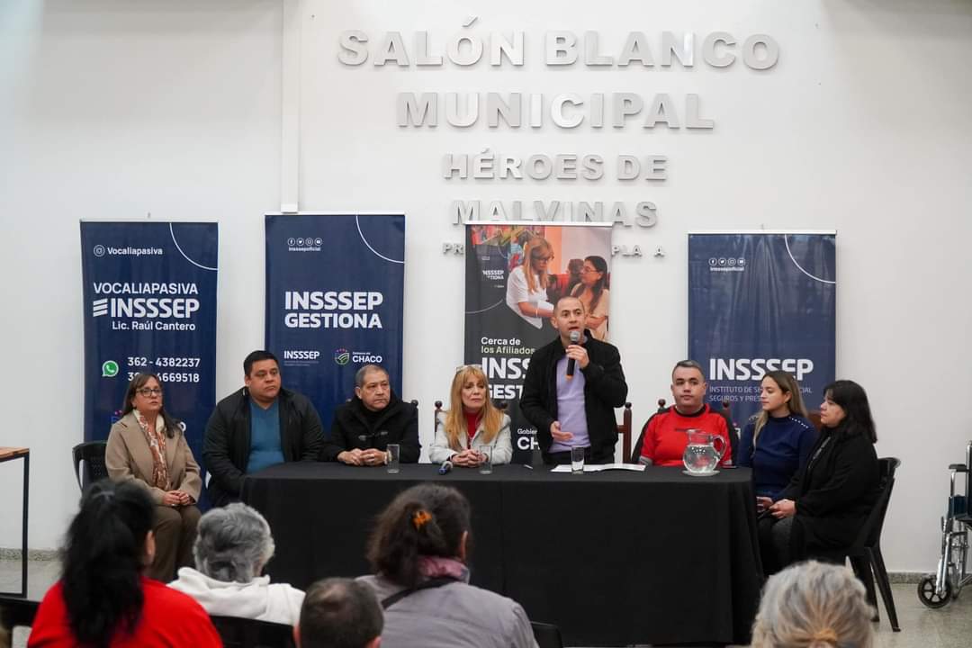 Operativo conjunto del INSSSEP y la Municipalidad de Presidencia de la Plaza